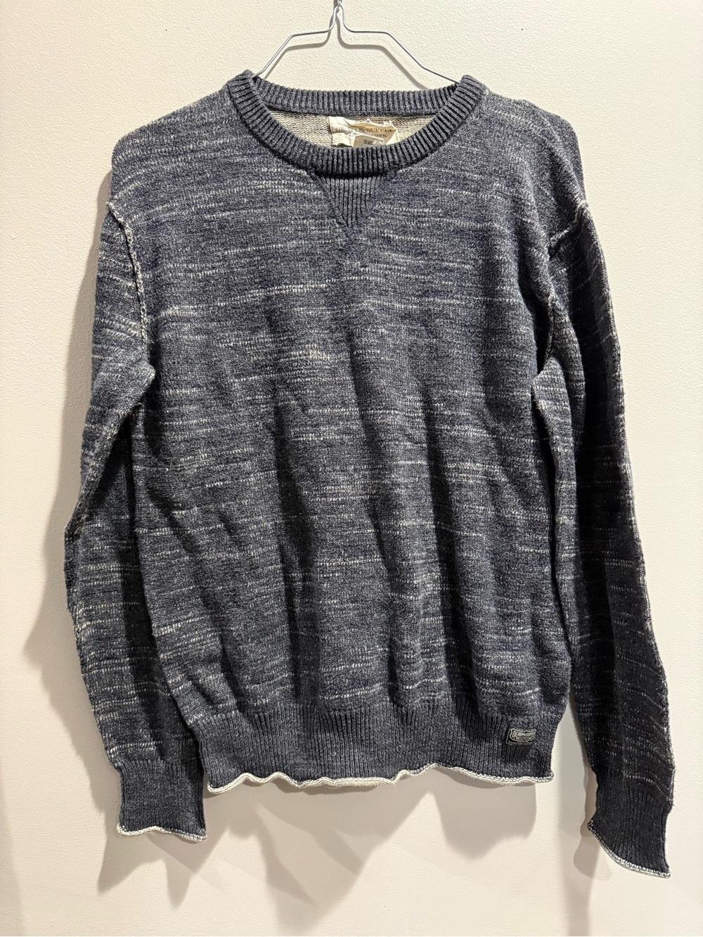 Ralph Lauren Denim Supply Men's Heather Gray Crewneck Knit Sweater Small